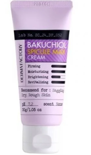 DERMA FACTORY. Антивозрастной крем для лица с микроиглами и бакучиолом BAKUCHIOL SPICULE MAX CREAM 2