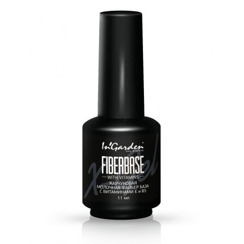 Каучуковая Файбер база молочная с витаминами Е и В5 11 мл Ingarden