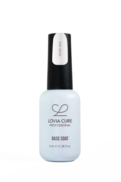 База Файбер бело-молочная UV/LED Fiber Base White Milk LOVIA CURE 8 мл, LOVIA CURE