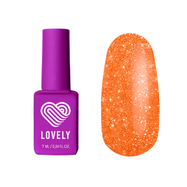 Гель-лак Lovely Juicy оттенок папайи, 7 ml