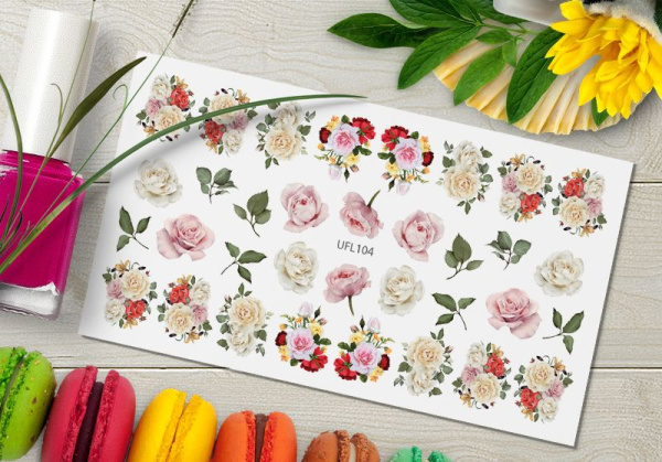 Слайдер-дизайн с белой подложкой UFL104 Delly Pur