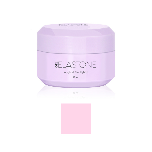 Гибрид акрила и геля №3948 для наращивания ELASTONE GEL 15 мл Runail нежно-розовый