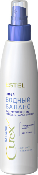 Спрей "Водный баланс" для всех типов волос CUREX AQUA BALANCE 200 мл Estel