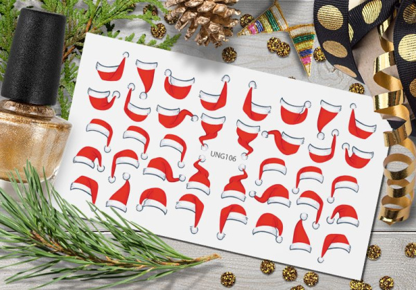 Слайдер-дизайн с белой подложкой UNG106 Delly Pur