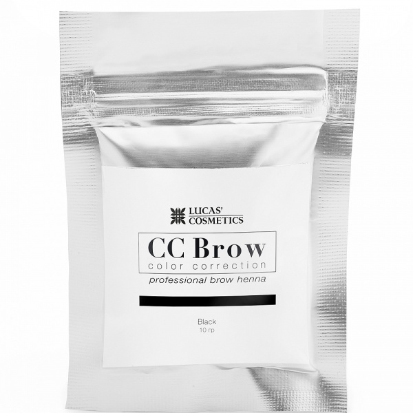Хна для бровей в саше черный CC Brow (Black), 10 гр. Lucas Cosmetics