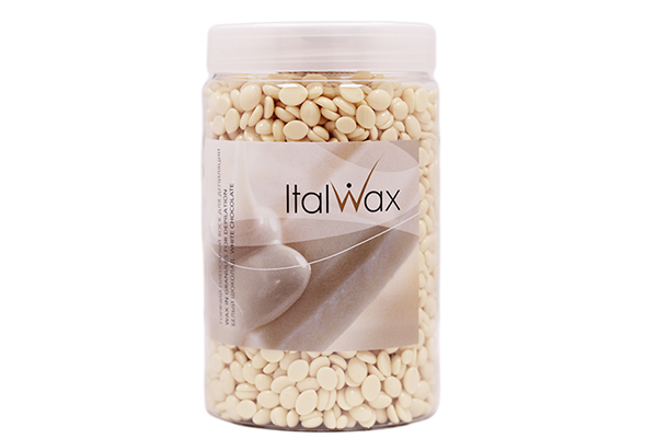 Воск горячий пленочный в гранулах Белый шоколад 500 гр  в банке ITALWAX 