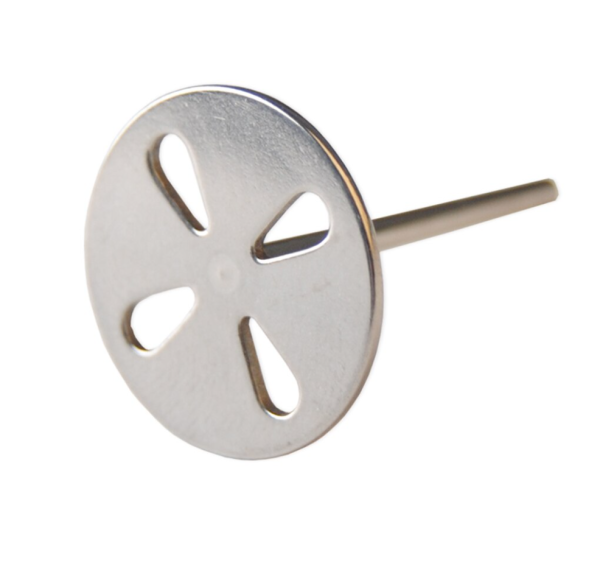 Диск-основа перфорированный d 25 мм для педикюра металлический