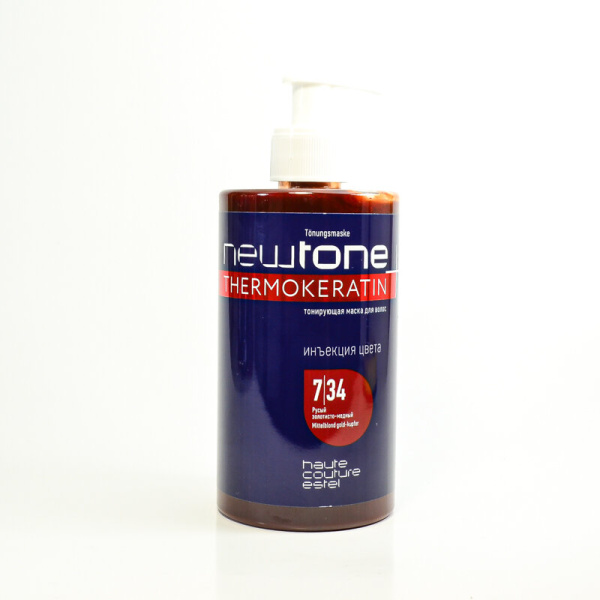 Тонирующая маска для волос 7/34 Русый медный золотисто-медный NEWTONE ESTEL HAUTE COUTURE 435 мл