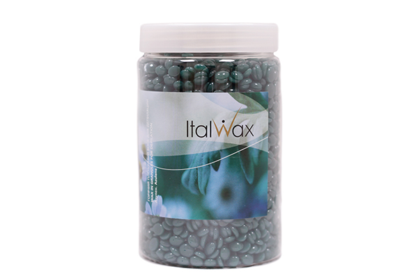 Воск горячий пленочный в гранулах Азулен 500 гр в банке ITALWAX 