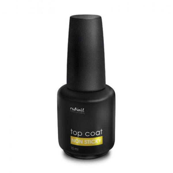 Глянцевый топ для гель-лака Top Coat без липкого слоя 15 мл Runail