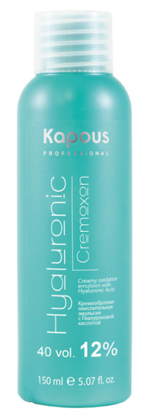 Кремообразная окислительная эмульсия 12%  с Гиалуроновой кислотой 150 мл Kapous