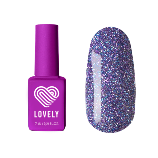 Гель-лак Lovely Jewel сапфир со светоотражающими частицами, 7 ml