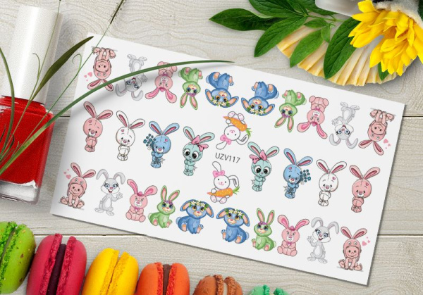 Слайдер-дизайн с белой подложкой UZV117 Delly Pur