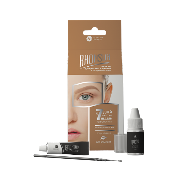 Набор для домашнего окрашивания, цвет светло-коричневый #5 BRONSUN