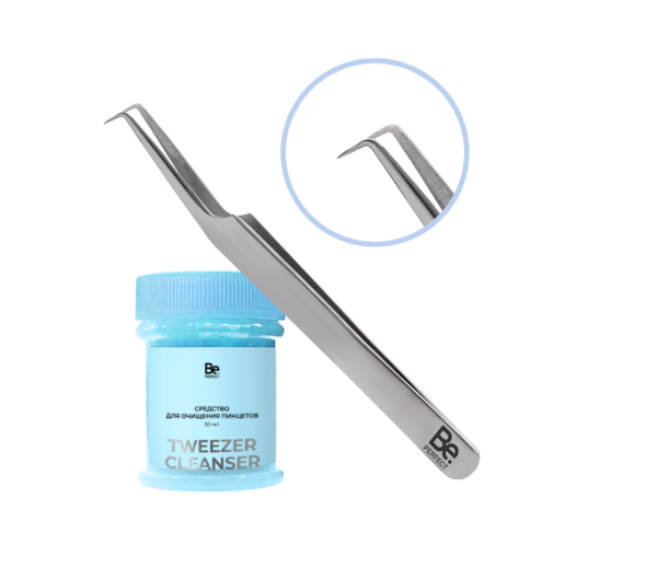 Пинцет Be Perfect SILVER, тип Г mini