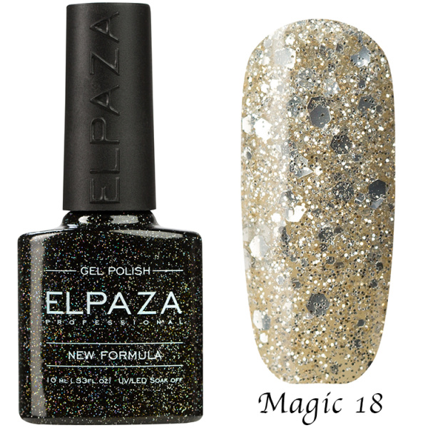 Гель-лак Magic Glitter 018 Диадема 10 мл Elpaza