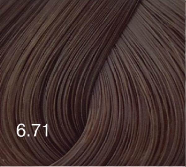 Краситель для волос 6/71 темно-русый коричнево-пепельный Bouticle Expert Color 