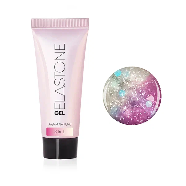 Гибрид акрила и геля №7048 для наращивания 3 в 1 ELASTONE GEL 18 мл Runail 