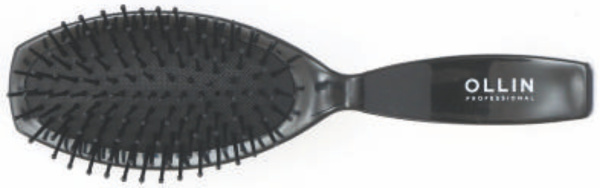 Щетка массажная Ellipse овал, большая, черная OLLIN Prof  