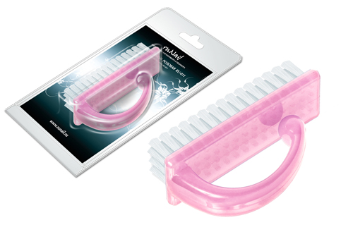 Щеточка для маникюра розовая 