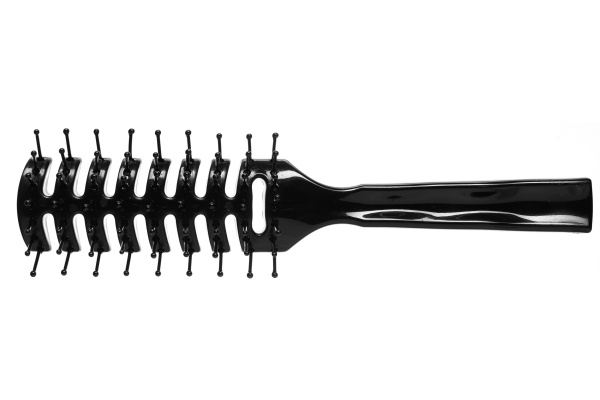 Щетка для укладки OLLIN Prof  "Рыбья Кость", пластик, черная