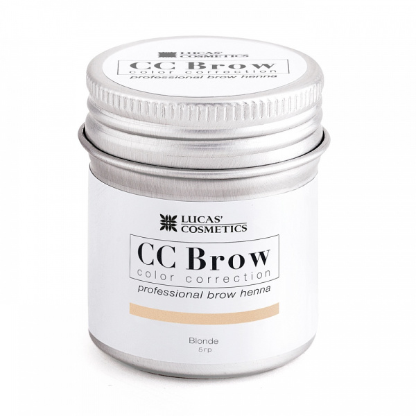 Хна для бровей в баночке, русый CC Brow (Blonde), 5 гр. Lucas Cosmetics
