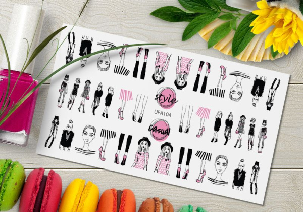 Слайдер-дизайн с белой подложкой UFA104 Delly Pur