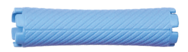 Бигуди пластиковые 22 мм 6шт голубые OLLN Prof