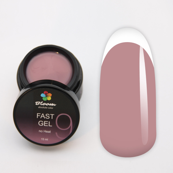 Гель для наращивания Fast Gel № 9 низкотемпературный 15 мл Bloom