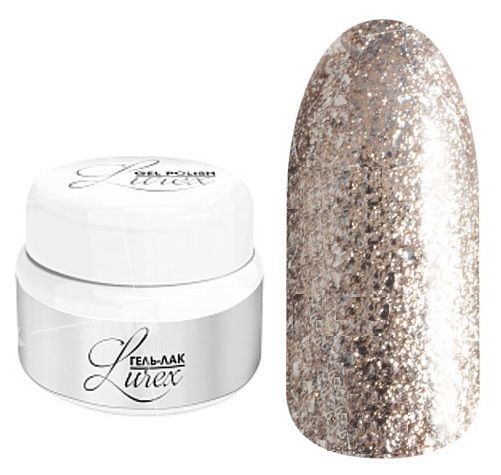 Гель-лак Lurex №3756 светлая бронза Runail