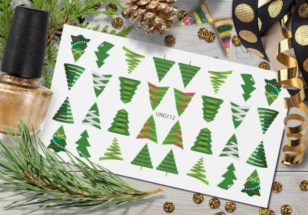 Слайдер-дизайн с белой подложкой UNG112 Delly Pur