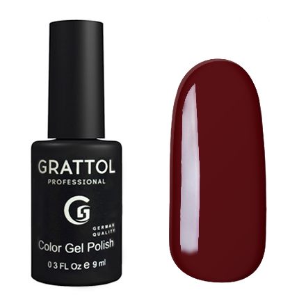 Гель-лак 023 Red Brown 9 мл Grattol