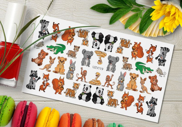 Слайдер-дизайн с белой подложкой UZV119 Delly Pur