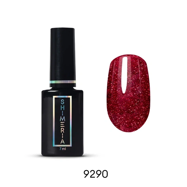 Гель-лак светоотражающий Shimeria №9290 «Красная дорожка», 7мл