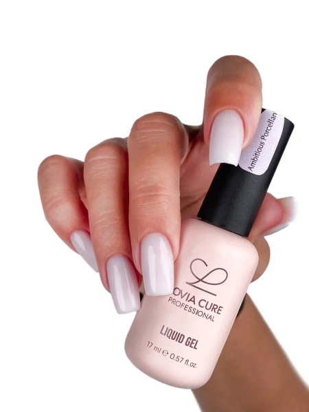 Полигель-архитектор 4 в 1 UV/LED Liquid Gel Ambitious Porcellan 17 мл, LOVIA CURE