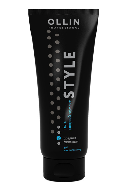 OLLIN STYLE Гель "мокрый эффект" средней фиксации 200мл