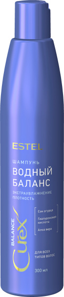 Шампунь "Водный баланс" для всех типов волос CUREX BALANCE 300 мл Estel