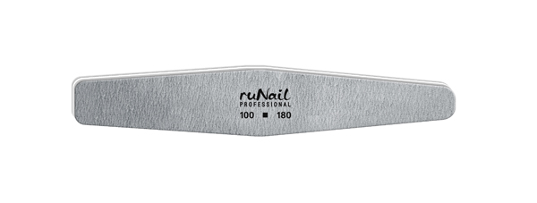 Пилка для ногтей 100/180 Ромб RuNail 