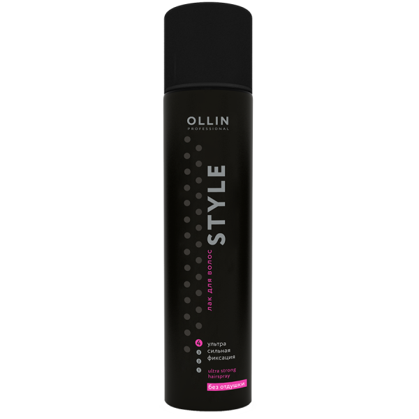 Лак для волос ультрасильной фиксации без отдушки 250мл OLLIN STYLE 