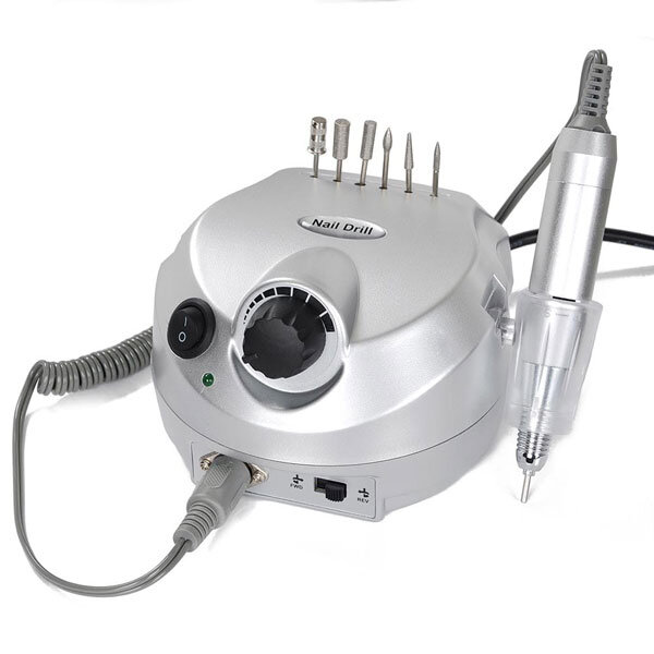 Аппарат для маникюра Nail Drill 35000 оборотов 45 w серебристый