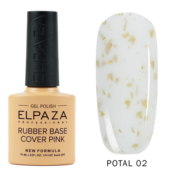 Камуфлирующая база 02 Rubber Base Potal 10 мл Elpaza