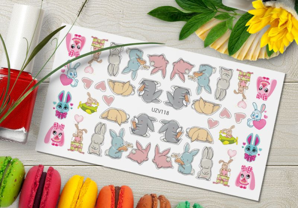 Слайдер-дизайн с белой подложкой UZV118 Delly Pur