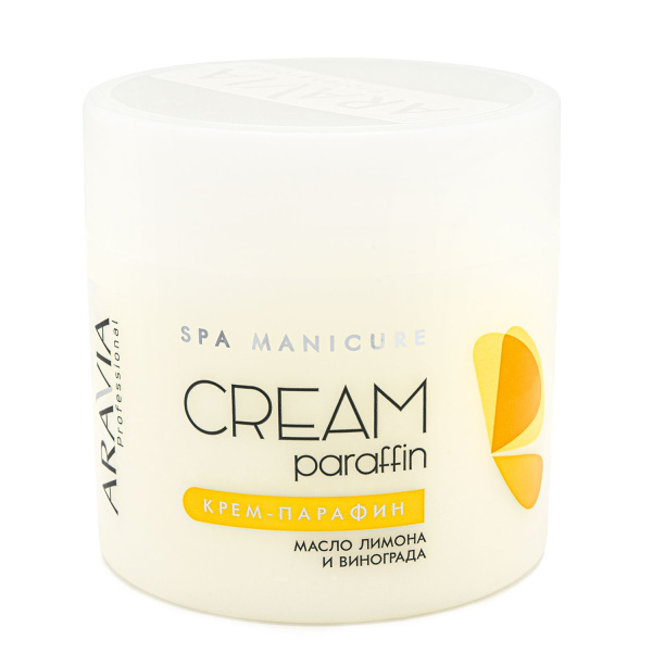 Крем-парафин "Тропический коктейль" с маслом лимона и виногр косточек 300 мл ARAVIA