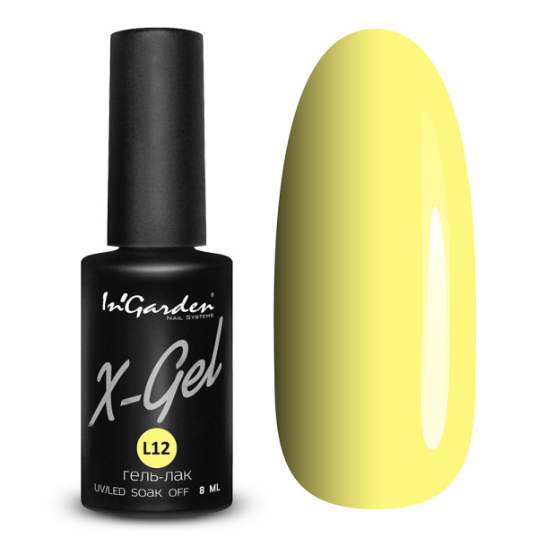 Гель-лак X-Gel N° L12 лимитированная коллекция,8 мл Ingarden