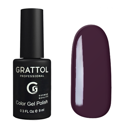Гель-лак 054 Dark Purple 9 мл Grattol