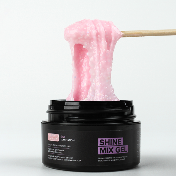 Гель для наращивания  Shine Mix GW5 Temptation RockNail