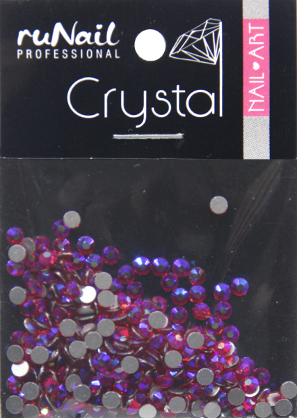 Cтразы 2,3 мм 288 шт голографический, рубиновый