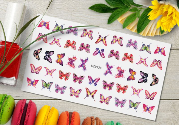 Слайдер-дизайн с белой подложкой UZV124 Delly Pur