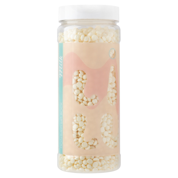 Воск полимерный в гранулах в банке, 300 гр LILU  06 MILK (Плотный)