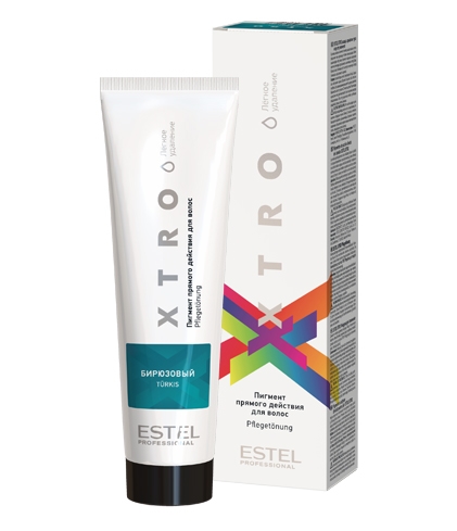 Пигмент прямого действия для волос XTRO WHITE бирюзовый 100 мл  ESTEL